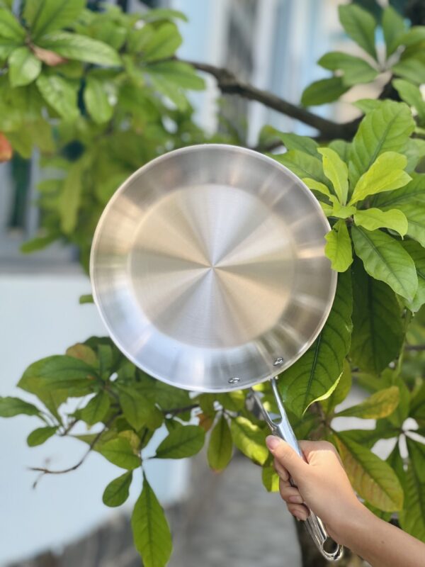 Chảo inox loại nào tốt - chảo olivo steve x